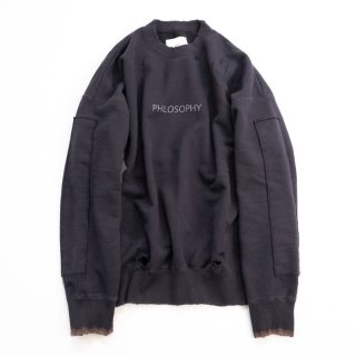 stein OVERSIZED REBUILD SWEAT LS・BLACK - tity