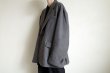 画像13: stein       OVERSIZED SINGLE BREASTED JACKET・DARK GREY (13)