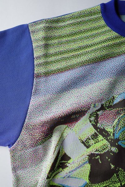 画像3: WATARU TOMINAGA       polyester knit sweater・blue yellow