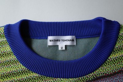 画像2: WATARU TOMINAGA       polyester knit sweater・blue yellow