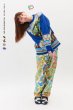画像4: WATARU TOMINAGA       polyester knit sweater・blue yellow (4)