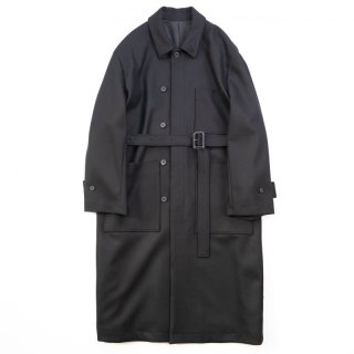 stein OVERSIZED LINEAR NO COLLAR COAT・BLACK - tity