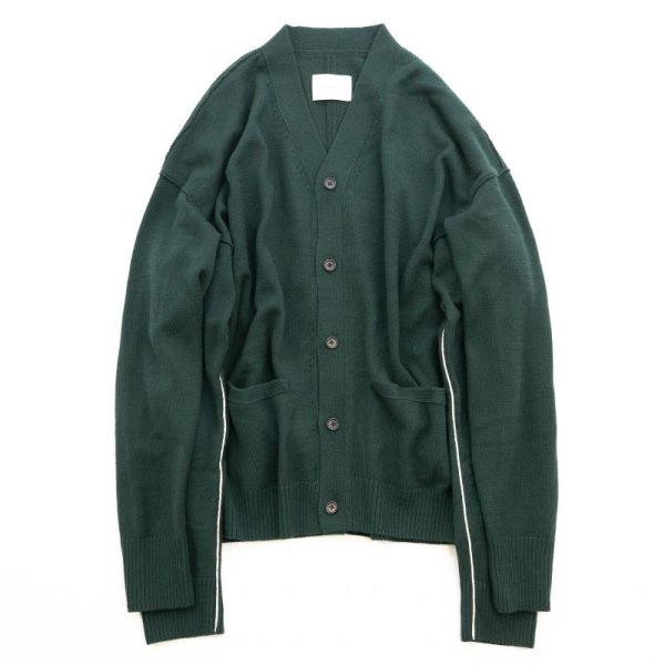 画像1: stein       OVERSIZED FOUR SLEEVES KNIT CARDIGAN・GREEN (1)