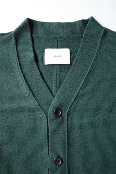 画像1: stein       OVERSIZED FOUR SLEEVES KNIT CARDIGAN・GREEN