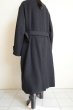 画像5: stein      OVERSIZED BLANKET COAT・BLACK (5)