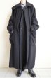 画像14: stein      OVERSIZED BLANKET COAT・BLACK (14)