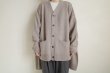 画像5: stein       OVERSIZED FOUR SLEEVES KNIT CARDIGAN・GREIGE (5)