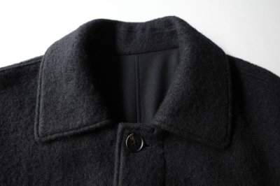 画像1: stein      OVERSIZED BLANKET COAT・BLACK