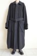 画像6: stein      OVERSIZED BLANKET COAT・BLACK (6)