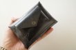 画像7: ebagos  エバゴス　　ブライドルレザーWフウトウ型財布・ブラック (7)