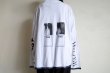 画像4: CILANDSIA  　one-off BIG L/S TEE white・C (4)