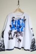 画像1: CILANDSIA  　one-off BIG L/S TEE white・C (1)