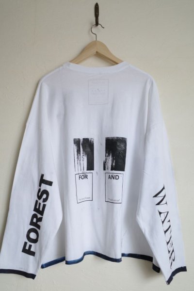 画像1: CILANDSIA  　one-off BIG L/S TEE white・C