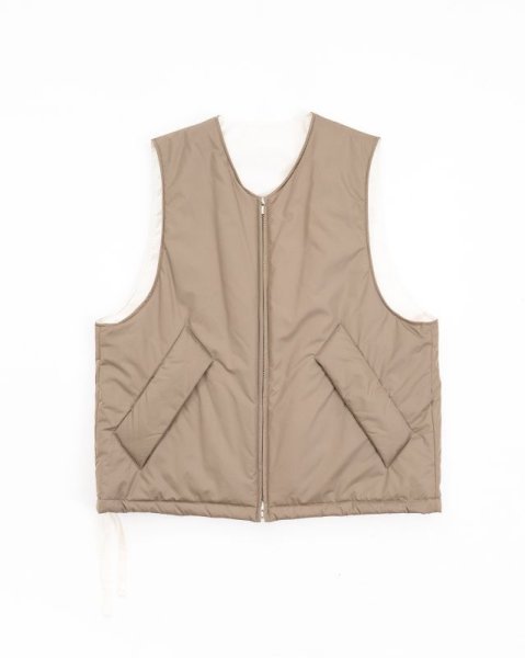 画像1: stein       REVERSIBLE PADDED VEST・BEIGE (1)