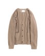 画像1: stein       GRADATION PLEATS CARDIGAN・DARK BEIGE (1)