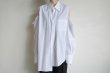 画像10: sulvam       サルバム ”women shoulder open shirt”ショルダーオープンシャツ・ホワイト (10)
