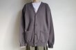 画像2: stein       OVERSIZED REBUILD SWEAT CARDIGAN・GREY KHAKI (2)