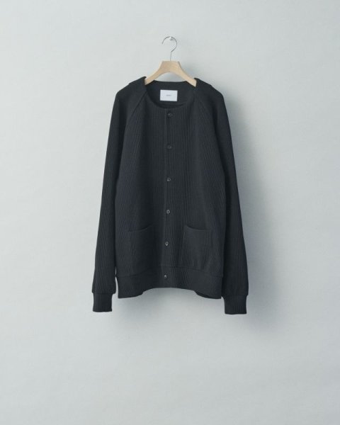 画像1: stein       GRADATION PLEATS CARDIGAN・DARK NAVY (1)