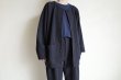 画像16: stein       GRADATION PLEATS CARDIGAN・DARK NAVY (16)