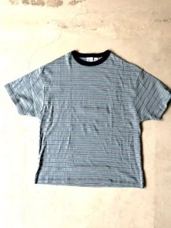 ROTOL WIDE TWIST TEE BORDER・MINT - tity