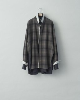 stein OVERSIZED LAYERED SINGLE COAT・DARK CHARCOAL - tity stein OVERSIZED LAYERED SINGLE COAT・DARK CHARCOAL - tity