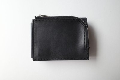 画像1: NL       ニール CARLOS newyorkクリップ付き2つ折り財布・ブラック