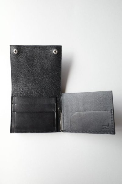 画像3: NL       ニール CARLOS newyorkクリップ付き2つ折り財布・ブラック