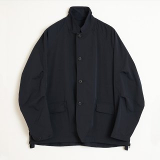 UNTRACE UNTRACE BASIC BOX STRETCH SMOCK L/S・BLACK - tity