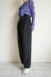 画像9: HeRIN.CYE       2tuck trousers pants・BLACK (9)