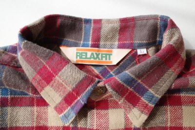 画像1: RELAX FIT       リラックスフィット ”MACRIB Flannel shirt”ネルシャツ・ネイビーチェック