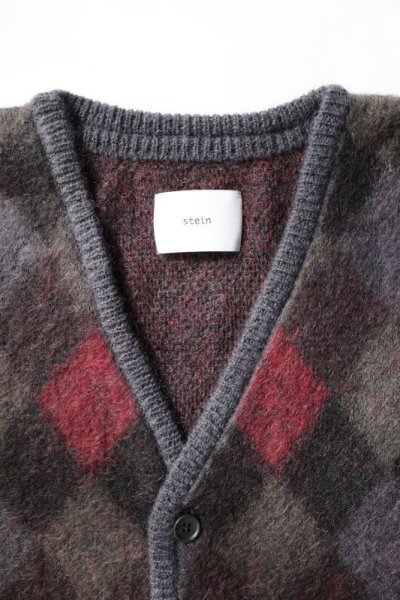 画像2: stein       KID MOHAIR ARGYLE CARDIGAN