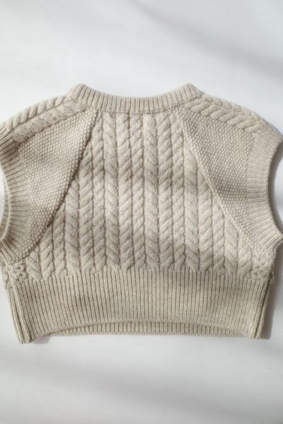 画像1: Mediam       Wool short vest