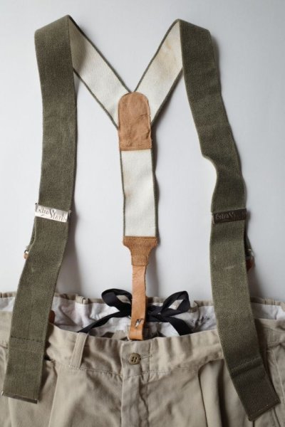 画像2: slopeslow "renew"      Drawstring shinos knickrbockers with suspenders