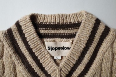 画像2: slopeslow       Cashmer HAND cricket sweater