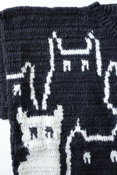 画像3: MacMahon Knitting Mills       Crew Ncek Knit Cats・BLACK