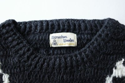 画像2: MacMahon Knitting Mills       Crew Ncek Knit Cats・BLACK