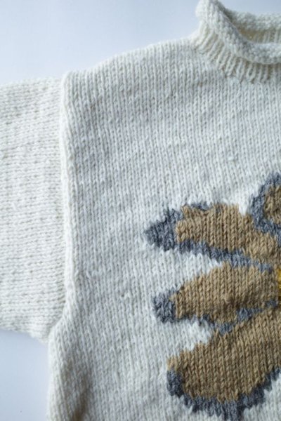 画像3: MacMahon Knitting Mills       ×niche All Roll Knit Flower・white