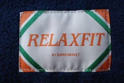 画像1: RELAX FIT       リラックスフィット ”FLEECE MUFFLER MINNEAPOLIS”・ネイビー×ホワイト