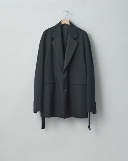 stein OVERSIZED LONG TAILORED JACKET・BLACK - tity