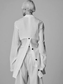 stein OVERSIZED LONG TAILORED JACKET・BLACK - tity