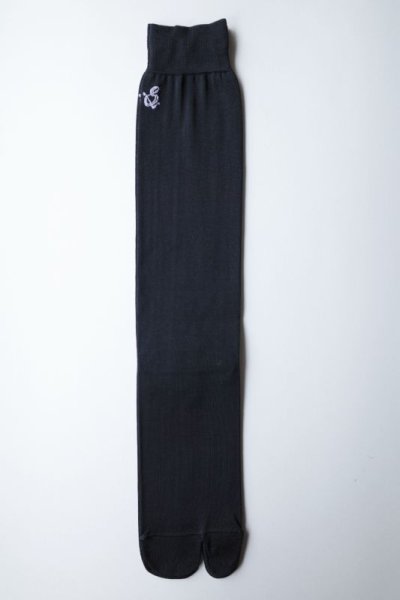 画像1: sulvam       サルバム ”socks”タビ型ロングソックス・ブラック