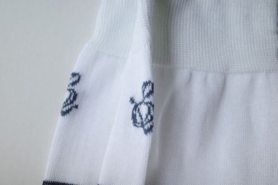 画像2: sulvam       サルバム ”socks”タビ型ロングソックス・ホワイト×ブルー