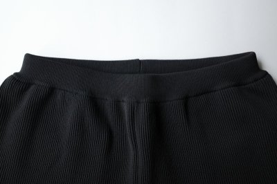 画像1: PHINGERIN       フィンガリン RIDGE KNIT PANTS・ブラック