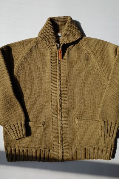 画像1: slopeslow       cable HAND KNITTING cowichan sweater (1)