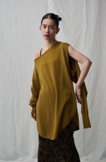 トップス mediam cotton tulle gather top Mediam Cotton Tulle Gather Tops・brown - tity