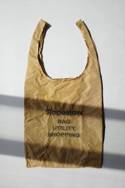 画像1: slopeslow Packable shopping bag・camel (1)