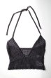 画像3: Mediam       Knit Lace Halter Tops・BLACK (3)