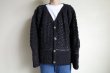 画像9: MacMahon Knitting Mills       Crochet Cardigan - SOLID・BLACK (9)