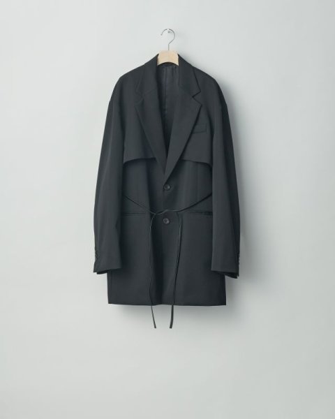 stein/OVERSIZED COMBINATION JACKET/Black - テーラードジャケット