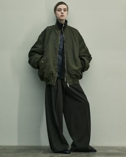 stein OVERSIZED MELTON LEAN JACKET・GREY KHAKI - tity